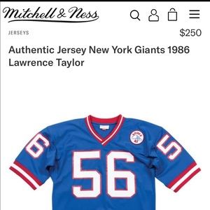 MITCHELL NESS 1986 TAYLOR NY GIANTS JERSEY